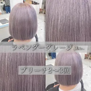 ミディアム カラー 🪄池袋ハイトーン 🪄ブリーチカラーのヘアスタイル