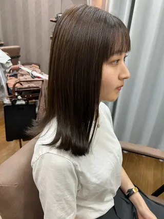 ミディアム カラー TELA HAIR WAKABA🌱のヘアスタイル
