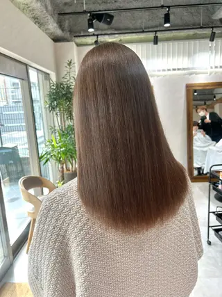 セミロング カラー 横浜/韓国レイヤー /透明感カラー🌷のヘアスタイル
