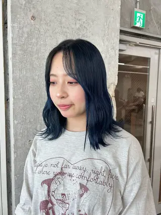 ミディアム 伊藤ほのか/パーマ /ダブルカラーのヘアスタイル