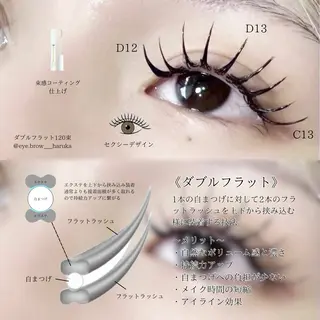 マツエク・マツパ eyelist harukaのマツエク・マツパデザイン
