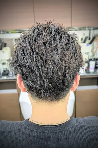 ショート パーマ 理容プラージュ燕三条 福井のヘアスタイル