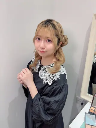 ヘアアレンジ 新宿三丁目アイドル ヘアメイクたでぬまのヘアスタイル