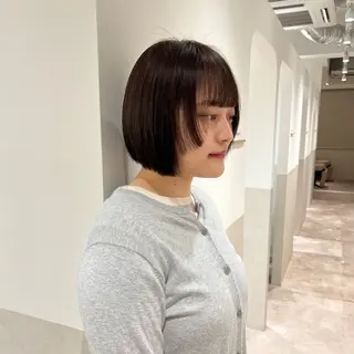 ショート カラー 髪質改善カラー/ボブ 🌻Mutsumiのヘアスタイル