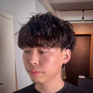 ショート パーマ メンズ 立川メンズカット/ メンズパーマ💈三上のヘアスタイル