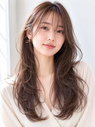 ロング 片山 輝のヘアスタイル