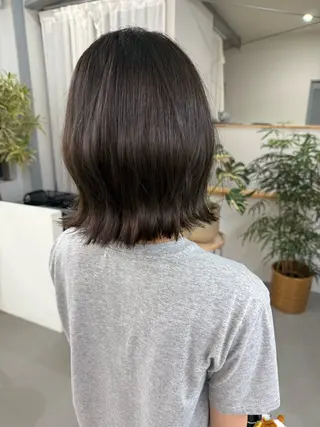 ミディアム カラー 檜 果歩のヘアスタイル