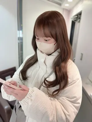 ロング 褒められヘア×顔周り カットRena🎀のヘアスタイル