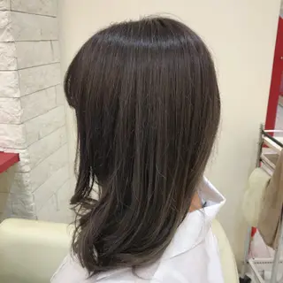 セミロング カラー 櫻井 なんなのヘアスタイル