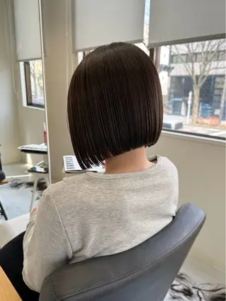 ミディアム jiji /北四番丁 押切瑠奈のヘアスタイル