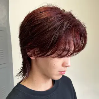 カラー メンズ 川原 元気のヘアスタイル