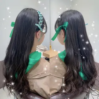 ロング ヘアアレンジ 新宿三丁目アイドル ヘアメイクたでぬまのヘアスタイル