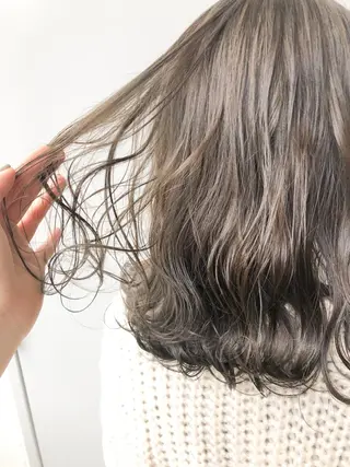 セミロング カラー パーマ ヘアアレンジ メンズ キッズ ネイル マツエク・マツパ 当日予約⭕️ Rene’のヘアスタイル
