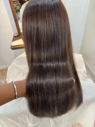 セミロング レイヤー×縮毛矯正 中屋光貴のヘアスタイル