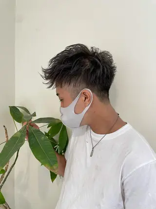 ショート カラー メンズ 髪質改善×レイヤー 🫧松野力也のヘアスタイル