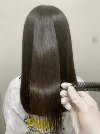 セミロング カラー パーマ ヘアアレンジ ネイル マツエク・マツパ 韓国風ベージュ🤎 赤みなし🌿横浜🤎のヘアスタイル