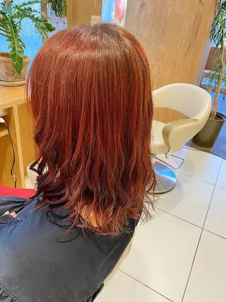 ミディアム カラー 佐伯蓮 🫧学割メニューありのヘアスタイル