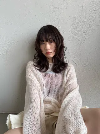 ボブ/カシスカラー/ 村田茉優のヘアスタイル