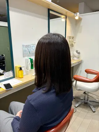 ミディアム 飯岡 セナのヘアスタイル