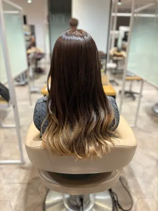 ロング カラー ✨髪質改善カラー✨ 赤味除去カラー/理久のヘアスタイル