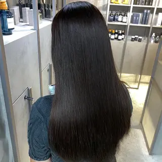 ロング 髪質改善ストレート/ 透明感カラー🥣🤍のヘアスタイル