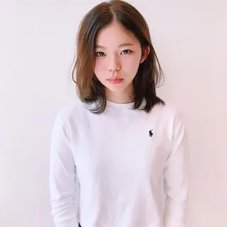 ミディアム カラー 中川 竜誠のヘアスタイル