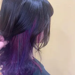 ミディアム カラー レイヤーカット/ ダブルカラー/ナナミのヘアスタイル