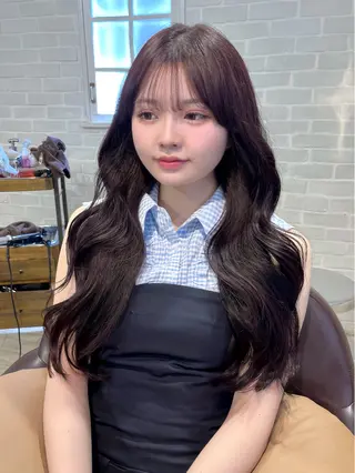 ロング カラー パーマ ヘアアレンジ レイヤーカット ✨️進藤ひかりのヘアスタイル
