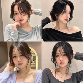 カラー 韓国レイヤー 田中 励也のヘアスタイル