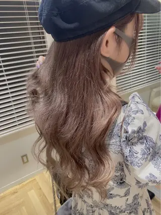 セミロング カラー nailist mana𖤐´-のネイルデザイン
