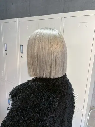 カラー ミディアム 地雷系🎀ハイトーン 💙荒川結星のヘアスタイル