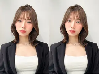 セミロング 透明感カラー / Rio👶🏻💞のヘアスタイル