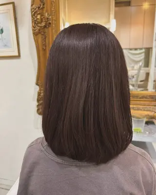 ミディアム タテイシ アサノのヘアスタイル