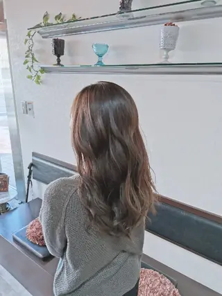 セミロング ツヤ髪ケアカラー✨ 中谷良成のヘアスタイル