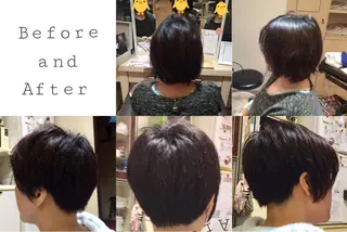 ショート 白浜 サキのヘアスタイル