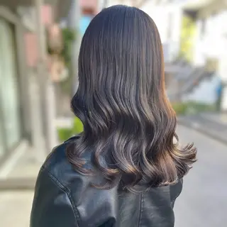ミディアム カラー ブリーチなしカラー kana🐱のヘアスタイル