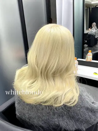 ミディアム カラー エクステ🩵ブリーチ 韓国ヘア🩵KAEのヘアスタイル