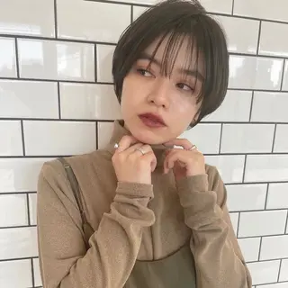 ショート カラー ヘアアレンジ ショート〜ボブ✂︎ 武蔵小杉 南澤佑介のヘアスタイル
