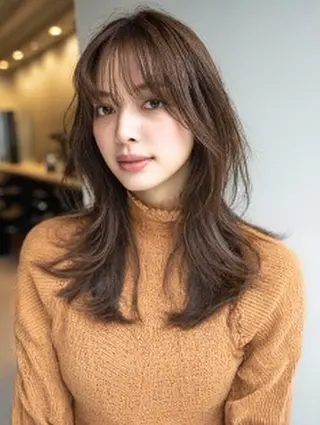 セミロング 生艶髪&レイヤー🔔 渋谷お薦めNo.1✨のヘアスタイル
