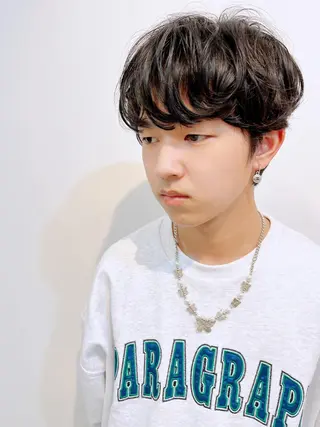 ショート メンズ 松川 智行のヘアスタイル