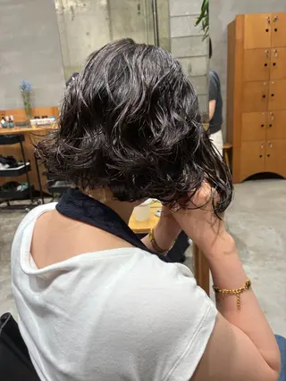 ショート パーマ wewe: momoeのヘアスタイル