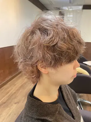 ショート カラー パーマ MATSURI BASE.AWAJIのヘアスタイル