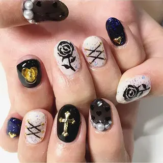ネイル 渋谷／チップ長さ出し 👑アプレgel-xのネイルデザイン