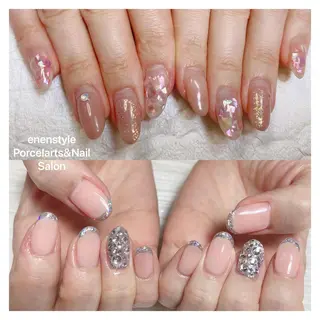 ミディアム ネイル 🐾enen style 🐾のネイルデザイン