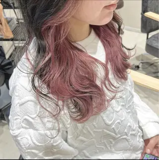 ロング カラー ヘアアレンジ 似合わせ＋韓国カット ニシヤマ　マイのヘアスタイル