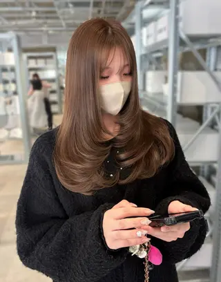 ロング カラー ダブルカラー/レイヤ ーカット 🤍ゆきなのヘアスタイル