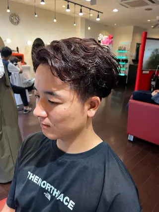 ショート パーマ メンズ 野寺 琉弥のヘアスタイル