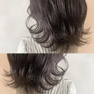 ミディアム カラー ヘアアレンジ メンズ ネイル マツエク・マツパ 夜23時まで予約🉑 reverieあきらのヘアスタイル