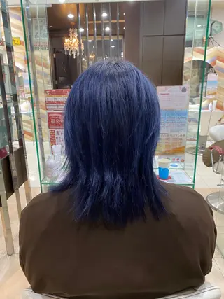 ミディアム カラー 髪質改善・縮毛矯正 白根凌二のヘアスタイル
