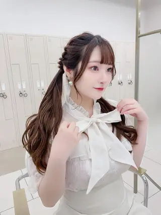 ロング ヘアアレンジ CARELLY Rukaのマツエク・マツパデザイン